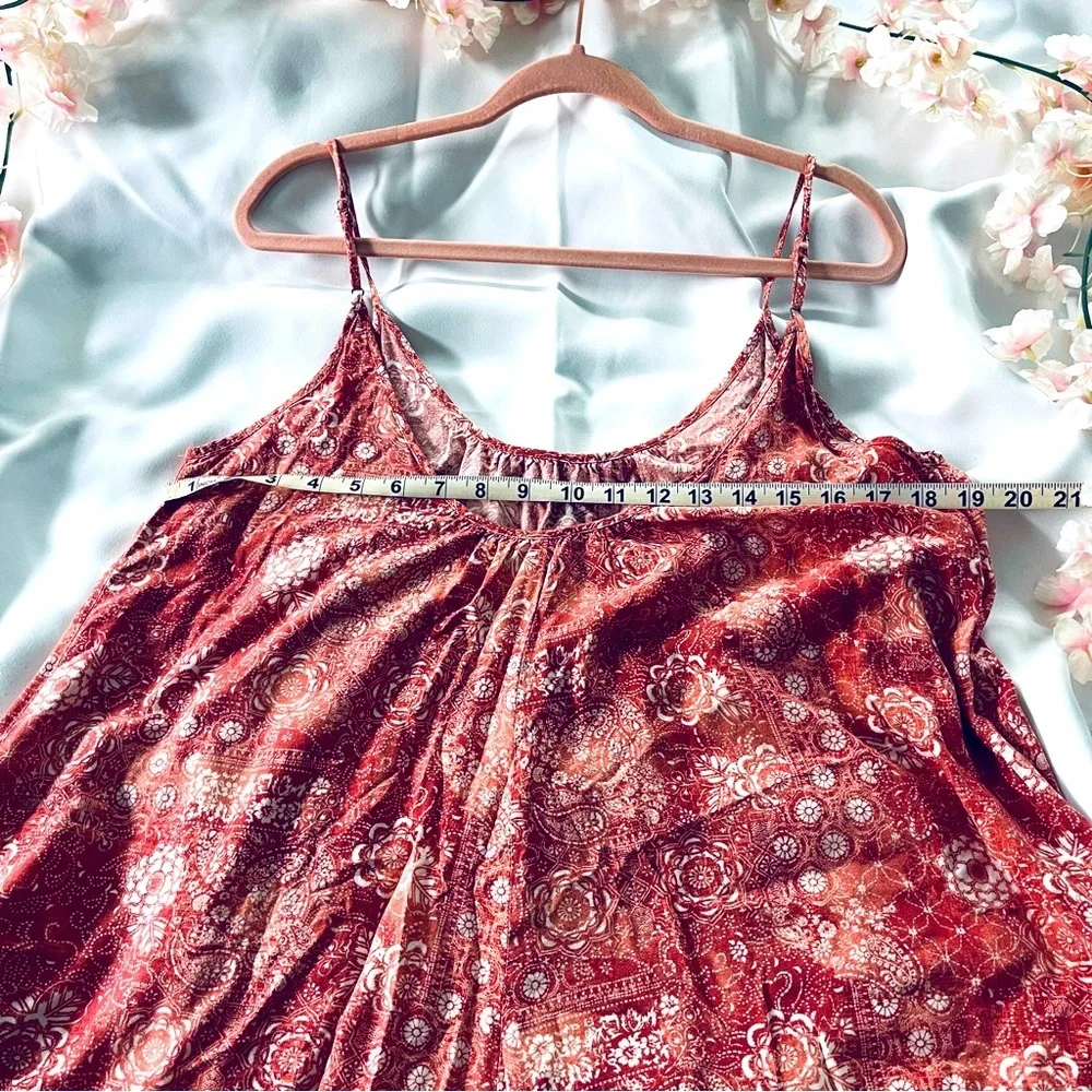 Bohemian Aztec Print Swing Spaghetti Strap Tank Top
