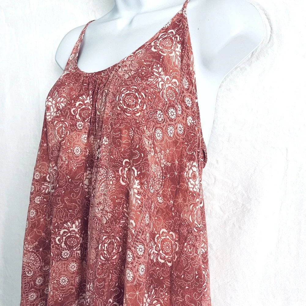 Bohemian Aztec Print Swing Spaghetti Strap Tank Top