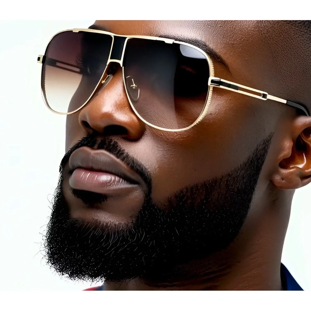 Aviator Sunglasses UV400 Sun Protection‎ Square Lens Outdoor Classy Gafas Lentes