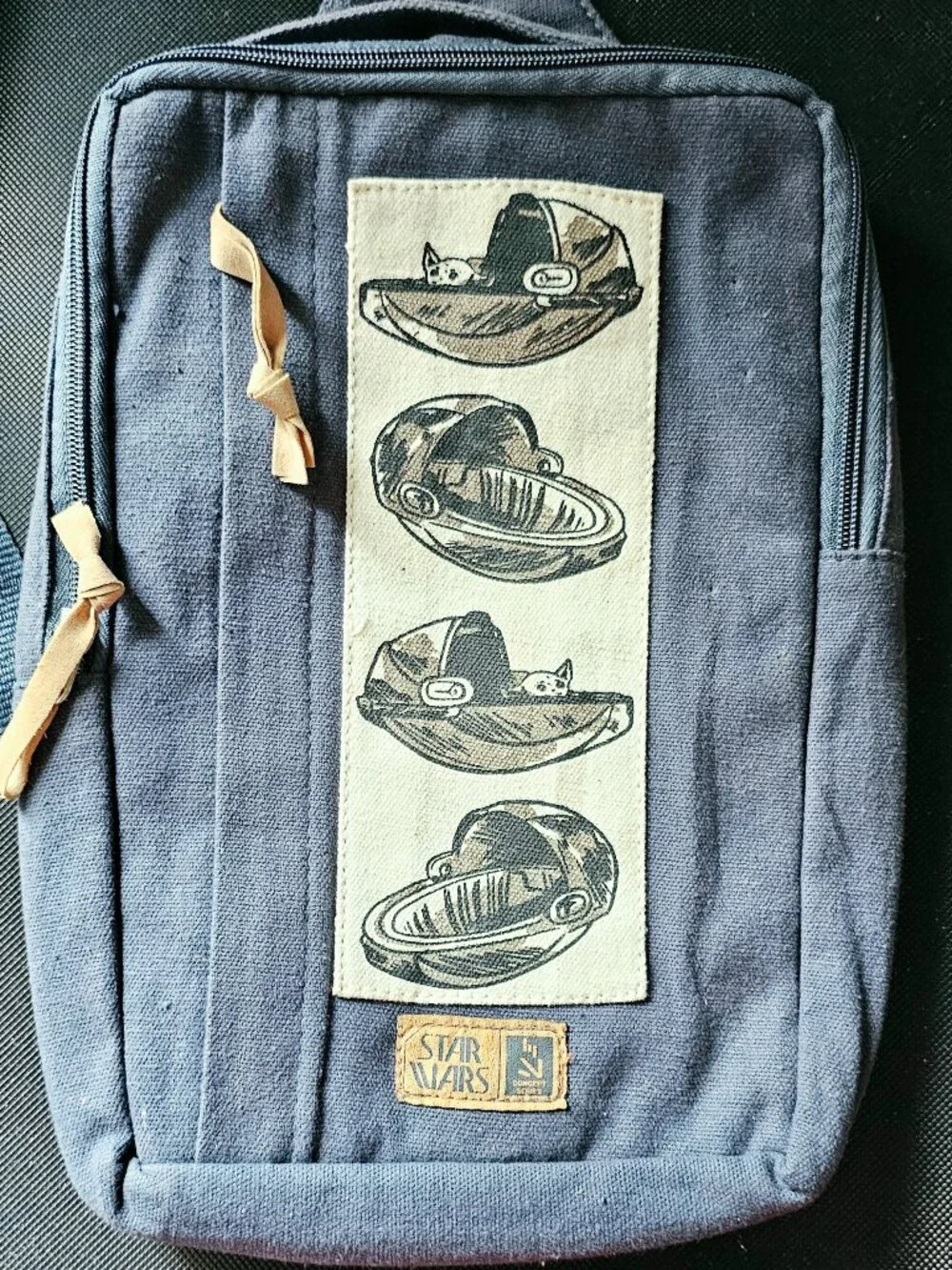 Disney Star Wars Sling Crossbody Bag The Mandalorian Baby Yoda Grogu Denim