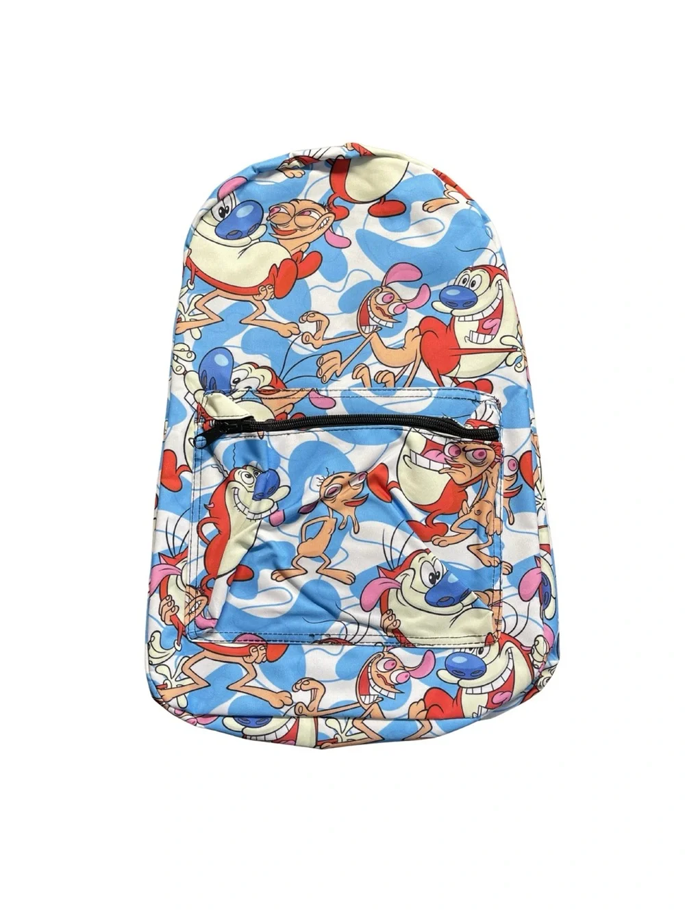 Ren And Stimpy Cartoon Character Blue Backpack: Hot Topic