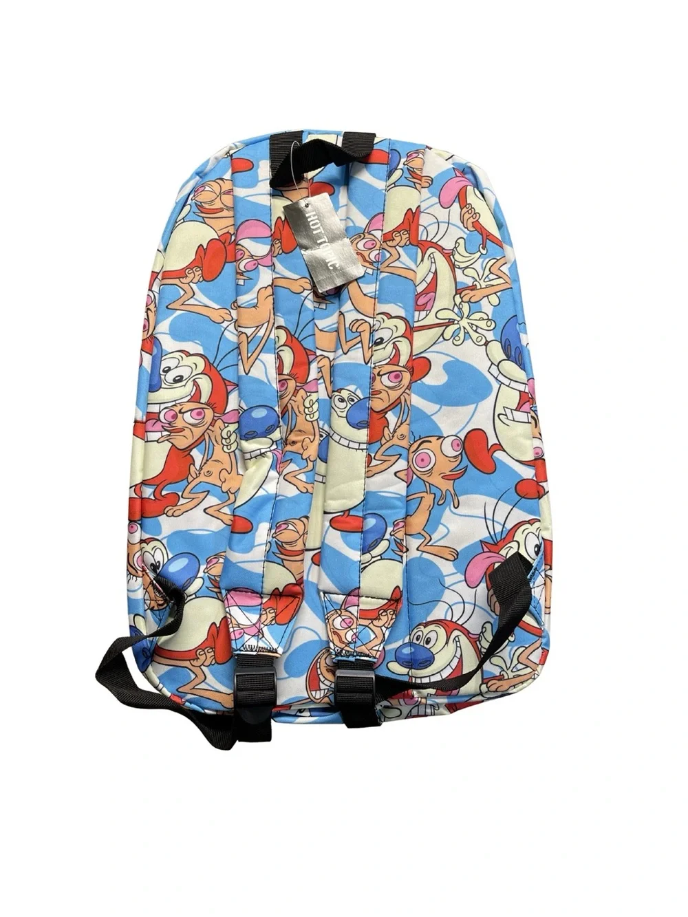 Ren And Stimpy Cartoon Character Blue Backpack: Hot Topic