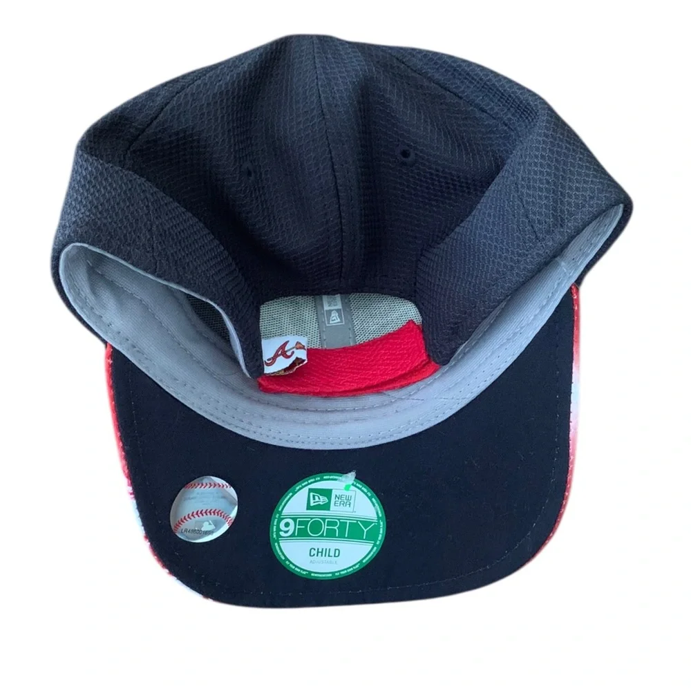 New Era NWT Atlanta Braves Child’s Youth Ball Cap Velcro Back