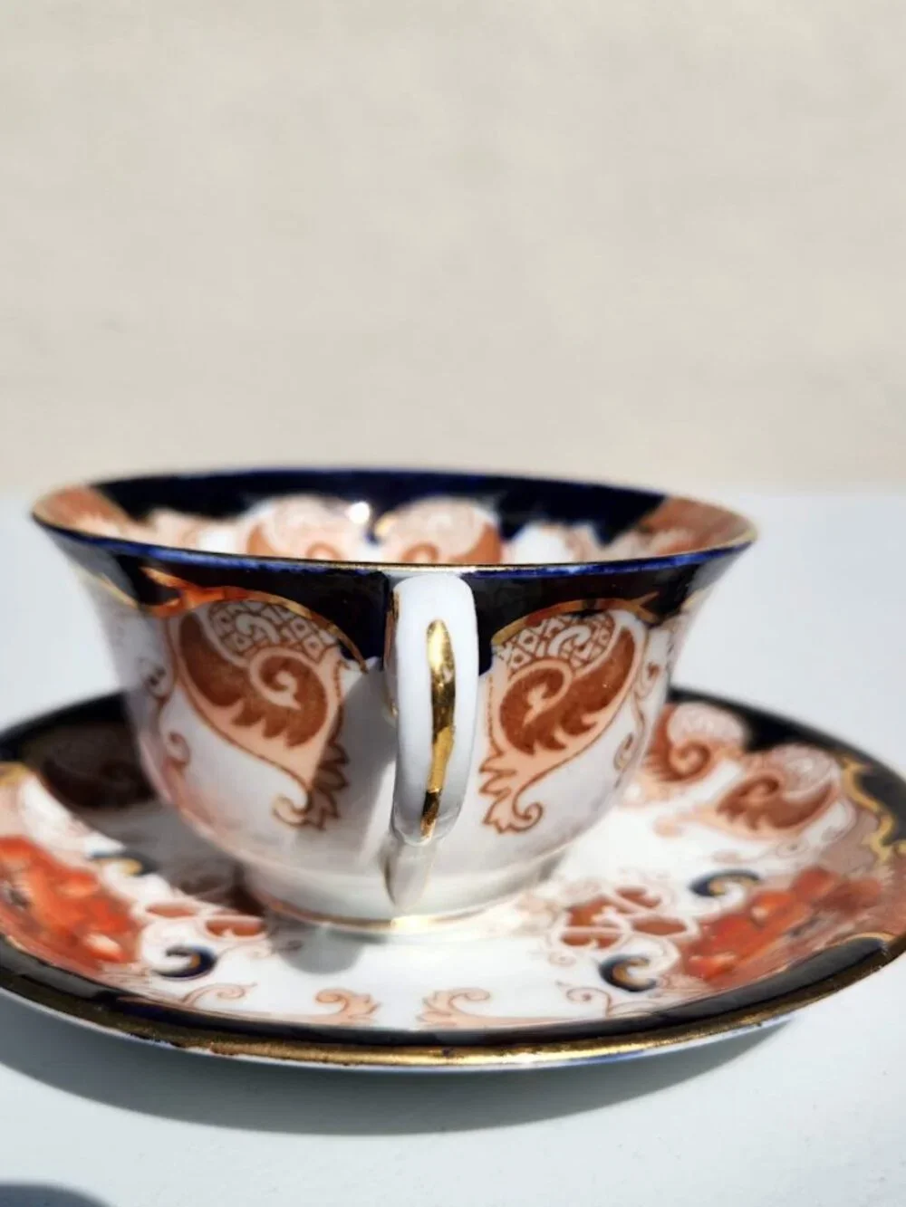 Alfred B Pearce & Co Antique English Bone China Tea Cup Saucer Set Vintage Plate