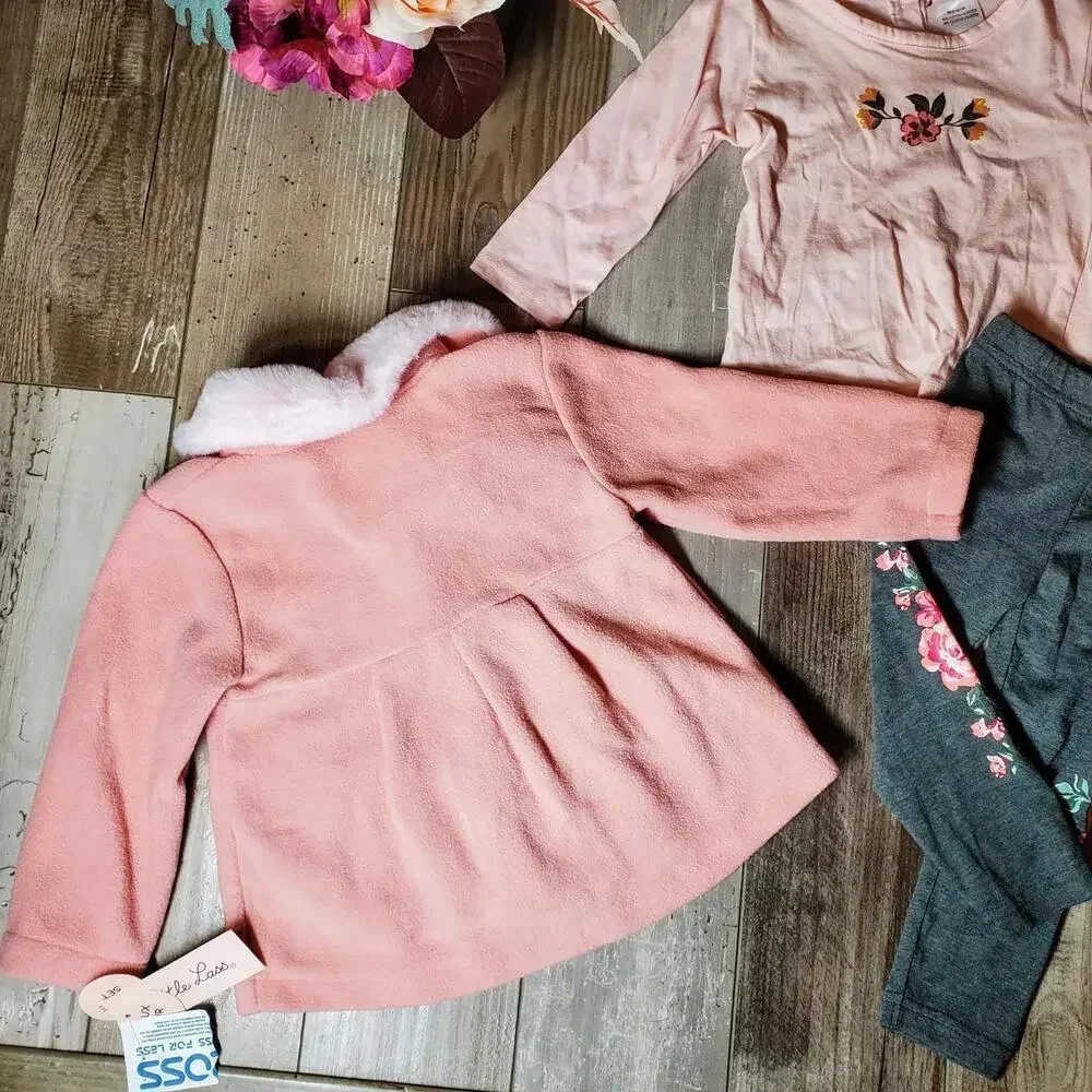 NWT Little Lass 12-18M Baby Toddler Girl 3pc Set Outfit Bundle