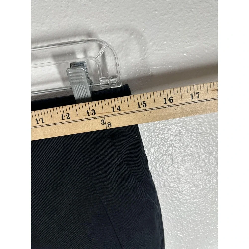 Halogen Taylor Fit Pants Womens 4 Black Ankle Tapered Twill Dress Work‎ Office