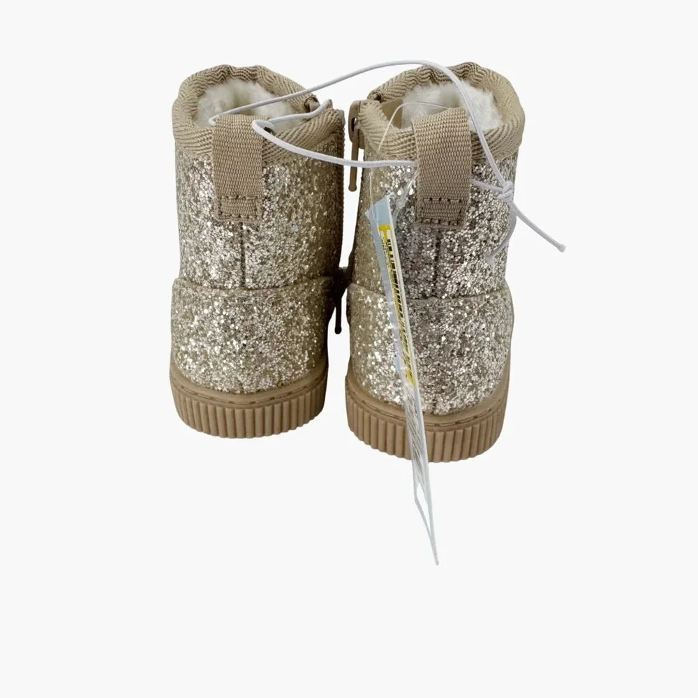 NEW Cat & Jack Toddler Arlo Booties - Gold - Size 5