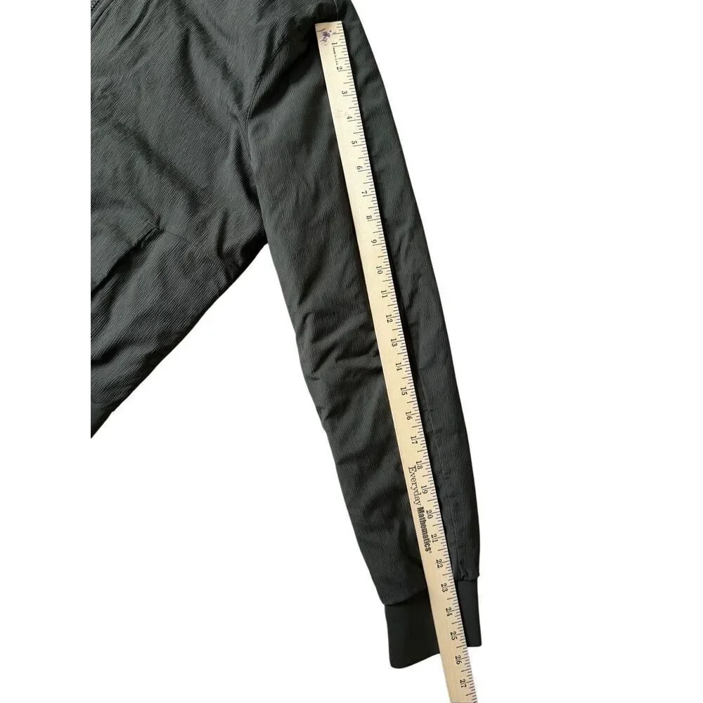 Lululemon Jacket Non-Stop Bomber Reversible‎ Green Dark Olive size 12