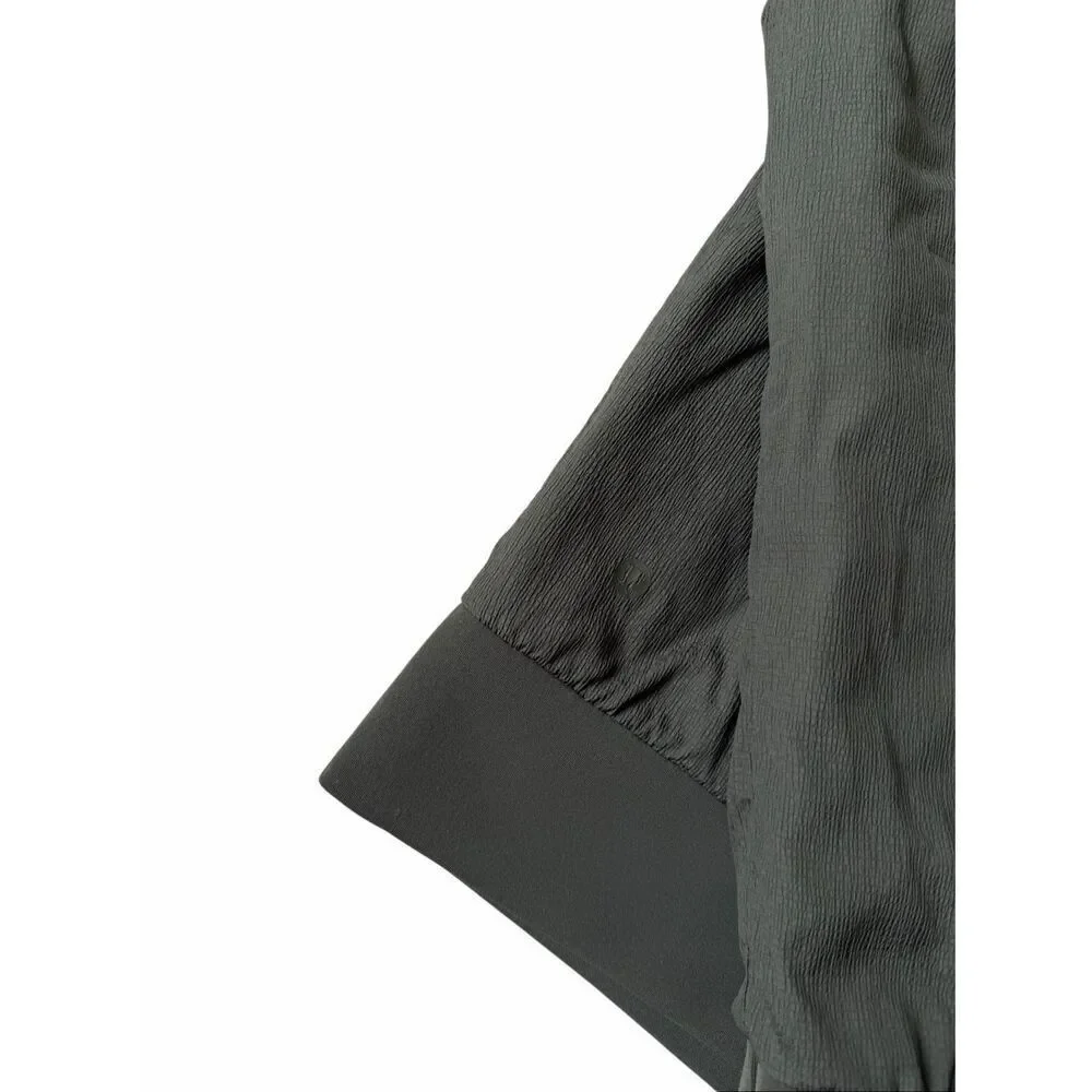 Lululemon Jacket Non-Stop Bomber Reversible‎ Green Dark Olive size 12