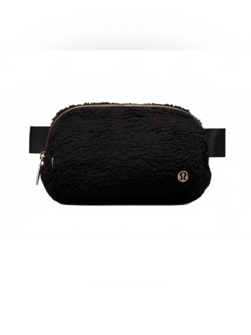 Lululemon everywhere belt bag fleece black/gold