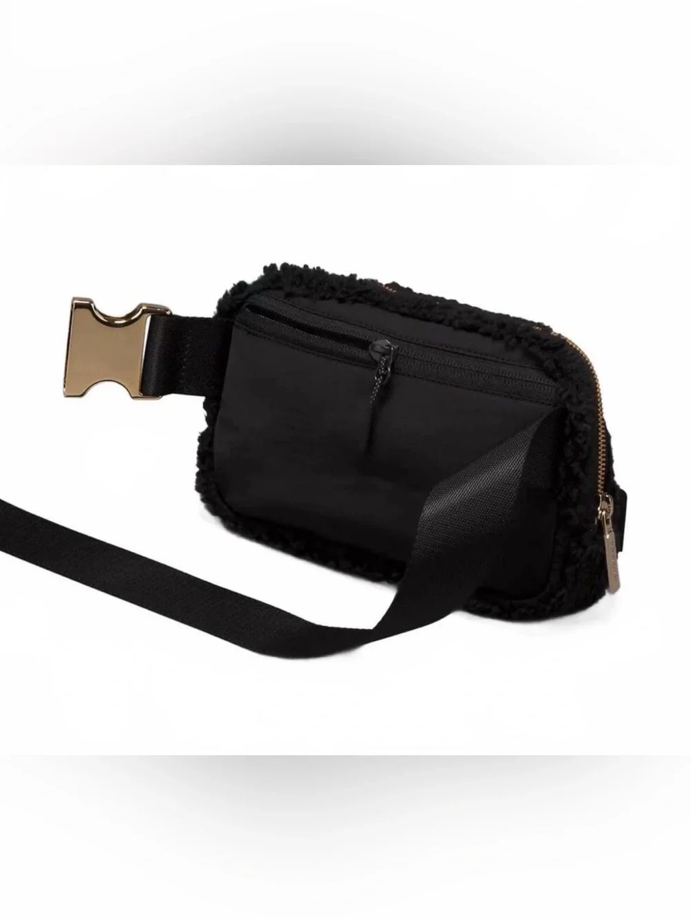 Lululemon everywhere belt bag fleece black/gold