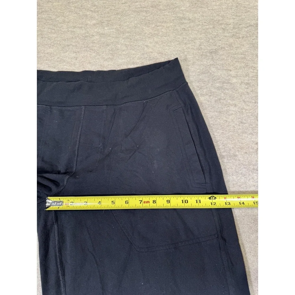 Lululemon‎ Sweatpants Womens XL Black Straight Leg Elastic Waist Pockets Yoga