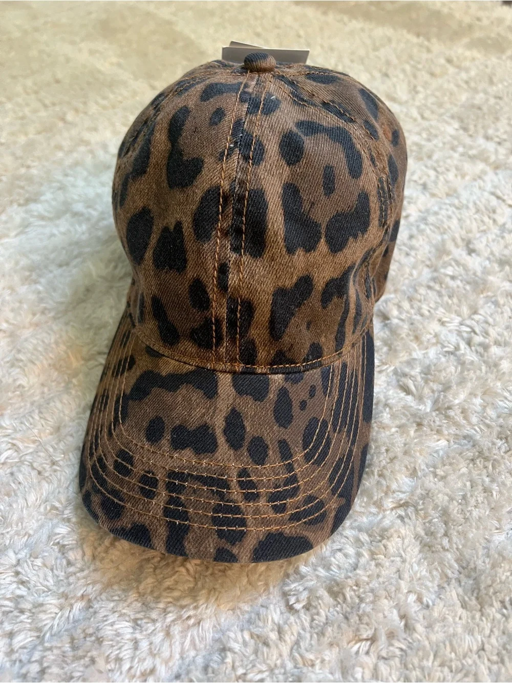 H&M Leopard Print Baseball Cap