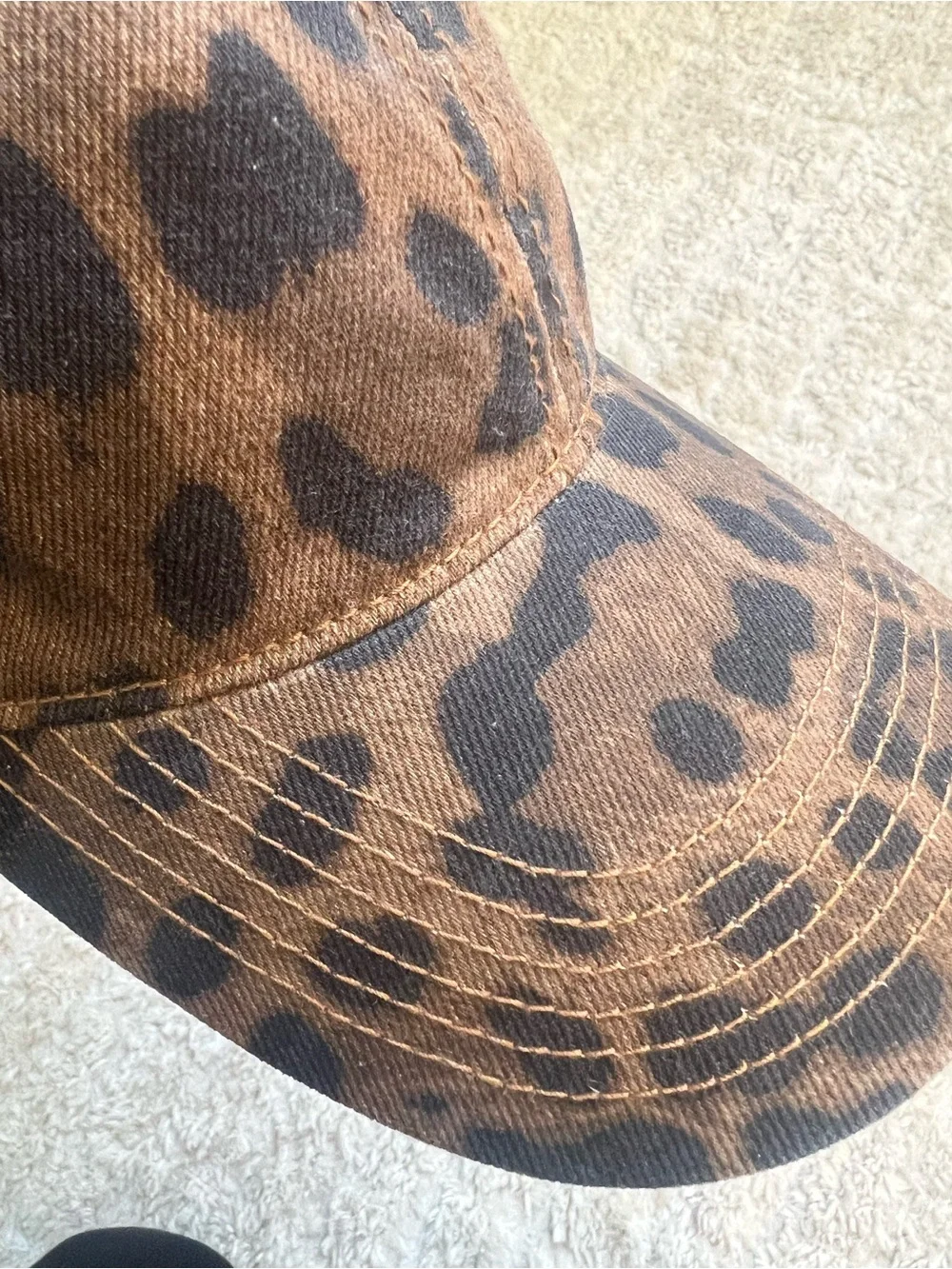 H&M Leopard Print Baseball Cap