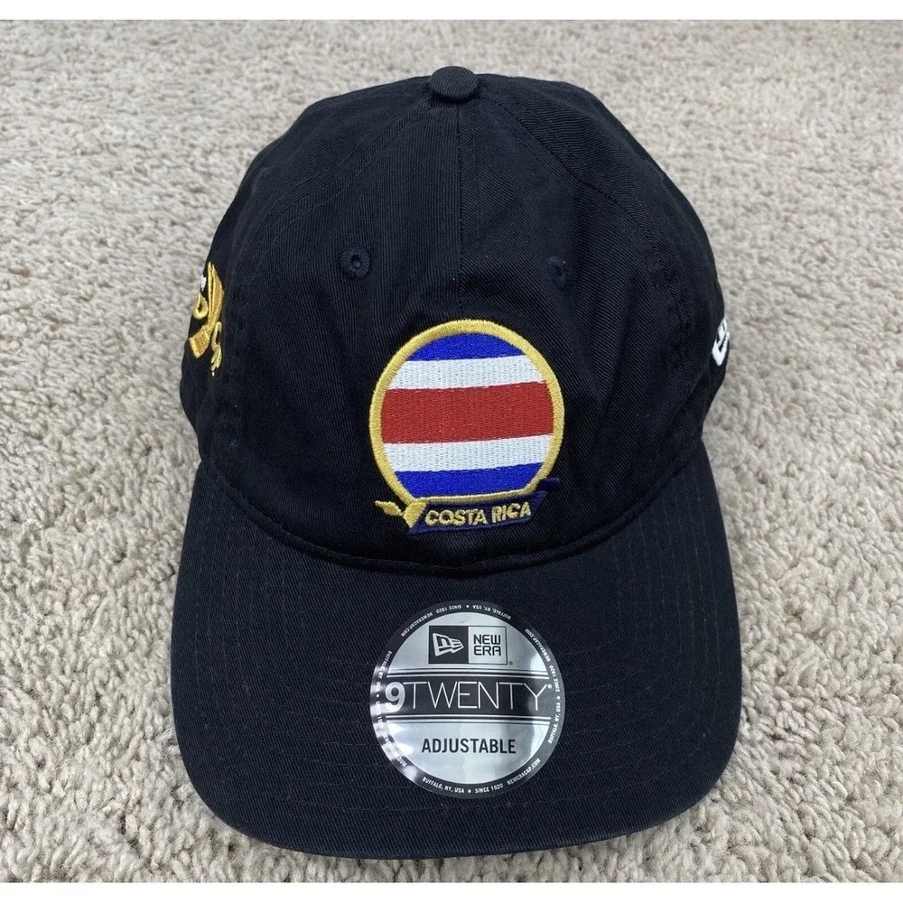 Costa‎ Rica National Team Hat New Era Gold Cup Team Hat 9TWENTY Adjustable Black