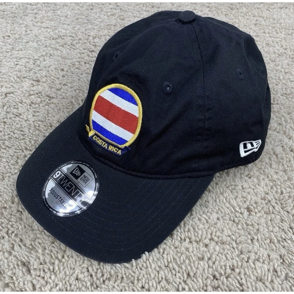 Costa‎ Rica National Team Hat New Era Gold Cup Team Hat 9TWENTY Adjustable Black