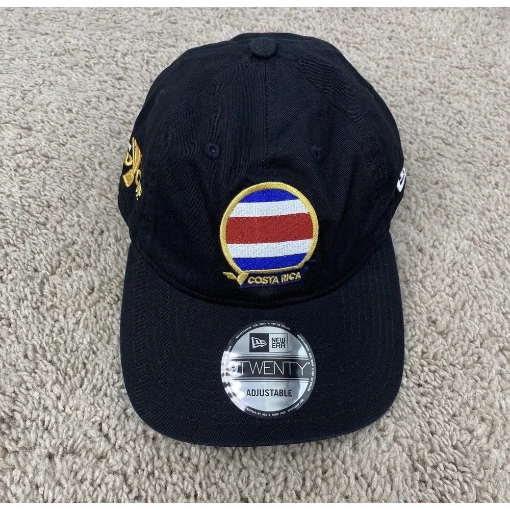 Costa‎ Rica National Team Hat New Era Gold Cup Team Hat 9TWENTY Adjustable Black