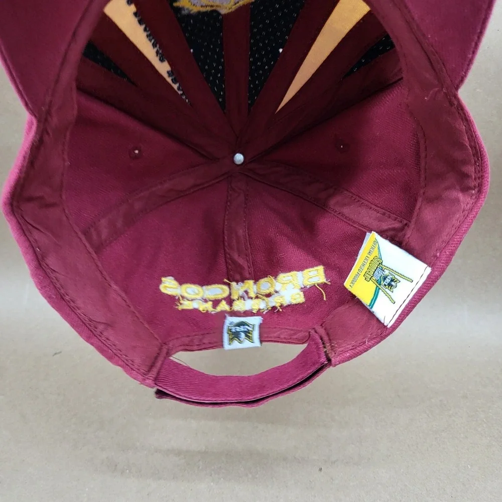 Brisbane Broncos Vintage NRL Baseball Cap Strap Back Adjustable Rugby Hat