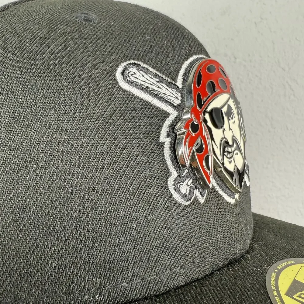 Pittsburgh Pirates New Era 59fifty Hat Fitted 7 3/8 Black MLB Performance Logo