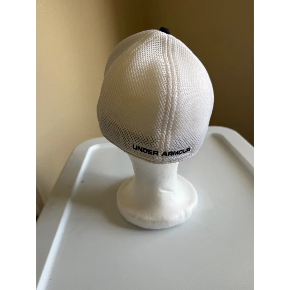 Under Armour Golf Mesh Back Stretch Fit Hat Black White Mens L/XL Classic Fit