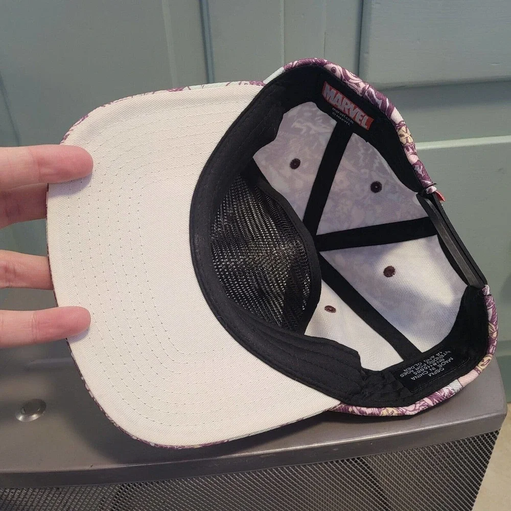 Marvel‎ Iron Man Hulk SpiderMan Thor AOP Snapback 5 Panel Hat Cap VERY RARE