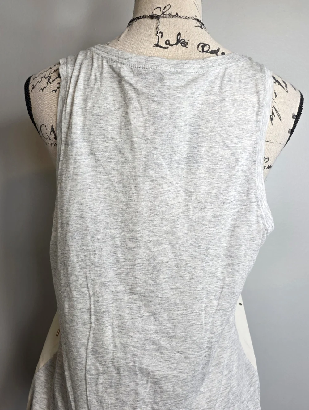 J. Crew Cream Eyelet Scoop Tank Sz M