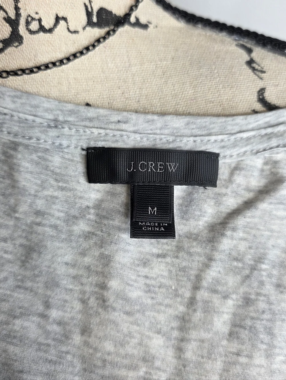 J. Crew Cream Eyelet Scoop Tank Sz M