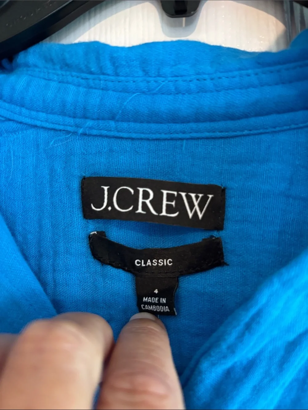 J. Crew Classic fit double gauze shirt