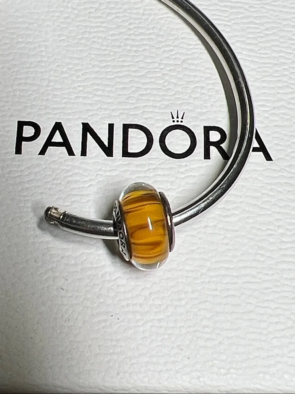 Pandora Bengal Tiger Murano Charm