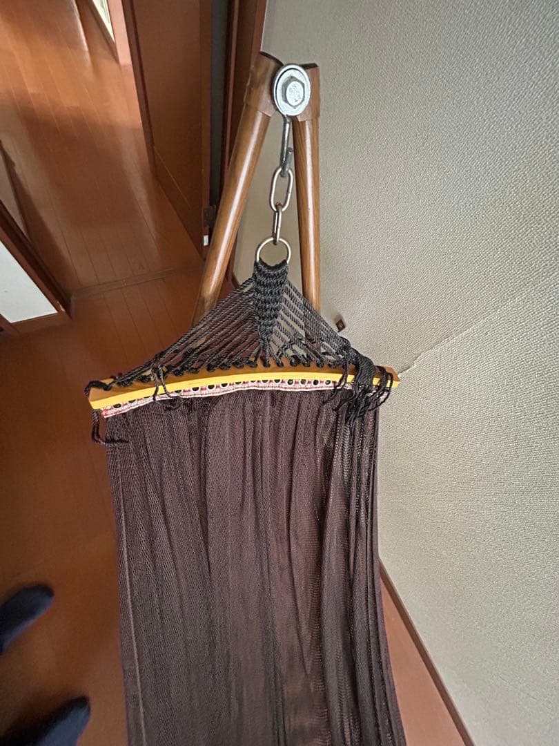 Used FIELDOOR Hammock Black with Storage Bag