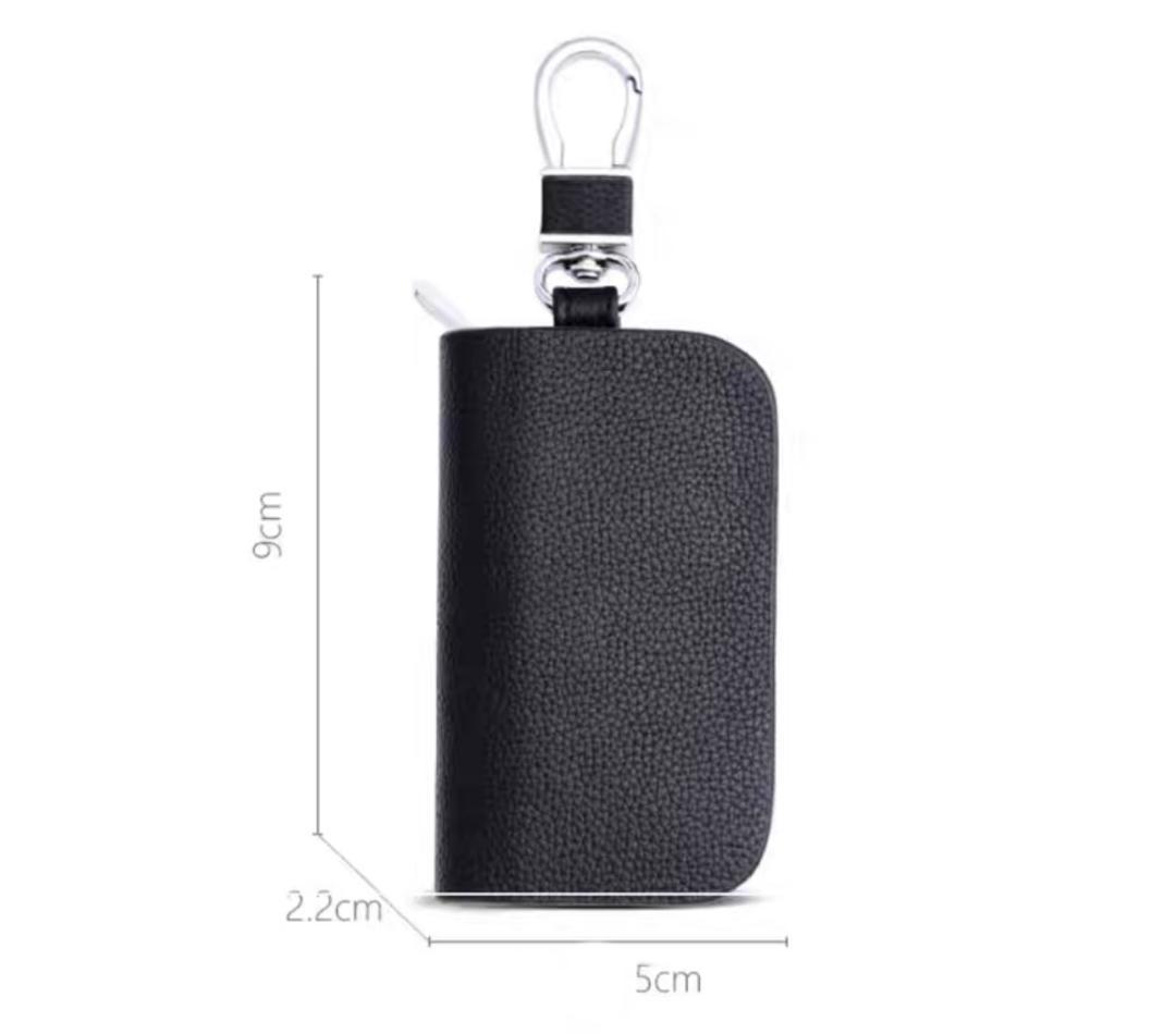 Crown Key Case Leather Genuine Leather Key Cover Luxury Red 1