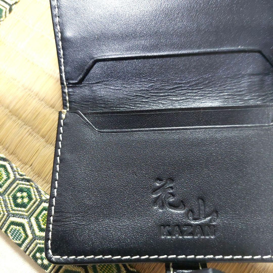 DEGNER KAZAN Business Card Holder Card Case Cherry Blossom Japanese Pattern Genuine Leather